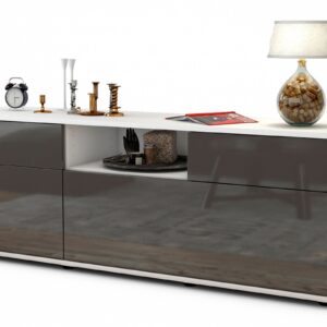 Lowboard Anita, Grau (136x49x35cm)