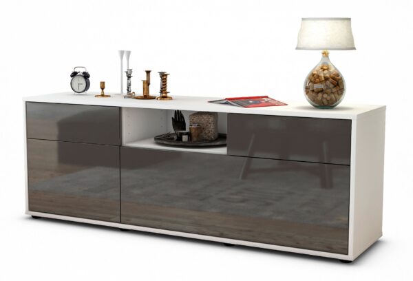 Lowboard Anita, Grau (136x49x35cm)