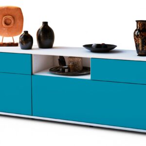 Lowboard Anita, Türkis (136x49x35cm)