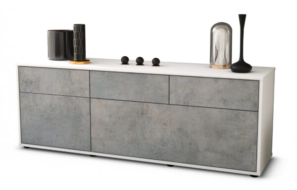 Lowboard Anjelika, Beton (136x49x35cm)