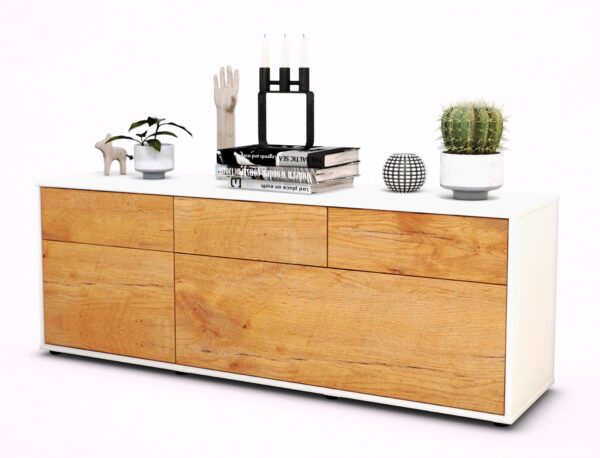Lowboard Anjelika, Eiche (136x49x35cm)