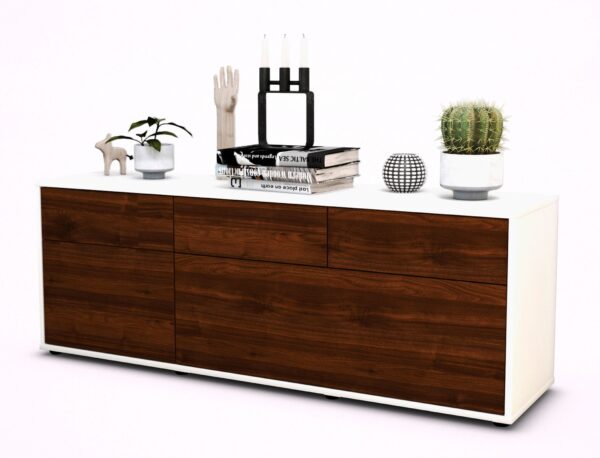 Lowboard Anjelika, Walnuss (136x49x35cm)