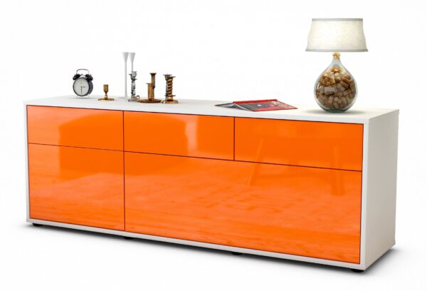 Lowboard Anjelika, Orange (136x49x35cm)