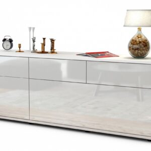 Lowboard Anjelika, Weiß (136x49x35cm)