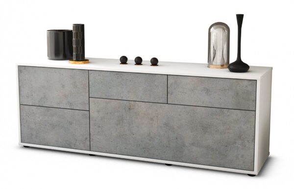 Lowboard Anna, Beton (136x49x35cm)