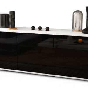 Lowboard Anna, Schwarz (136x49x35cm)