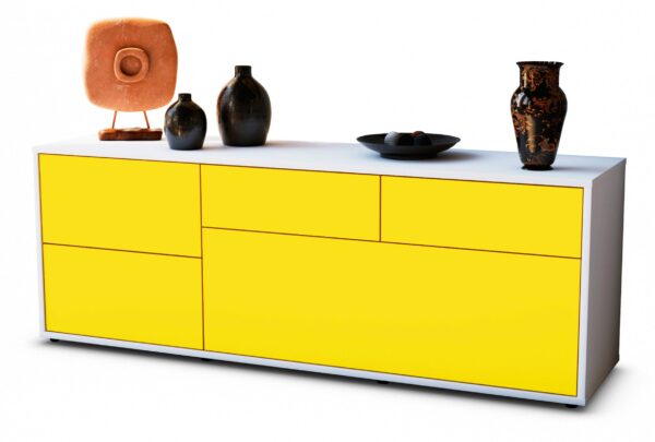 Lowboard Anna, Gelb (136x49x35cm)