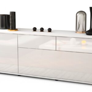 Lowboard Annabell, Weiß (136x49x35cm)