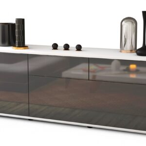 Lowboard Annabell, Grau (136x49x35cm)