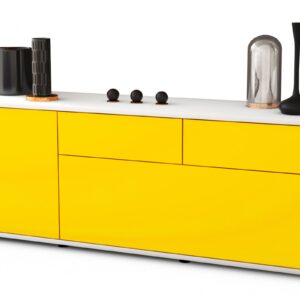 Lowboard Annabell, Gelb (136x49x35cm)