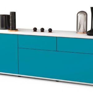 Lowboard Annabell, Türkis (136x49x35cm)