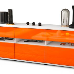 Lowboard Annalena, Orange (136x49x35cm)