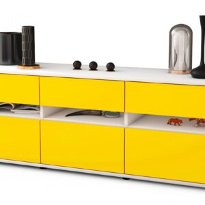 Lowboard Annalena, Gelb (136x49x35cm)