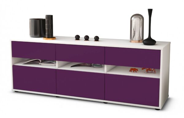 Lowboard Annalena, Lila (136x49x35cm)