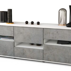 Lowboard Annalisa, Beton (136x49x35cm)