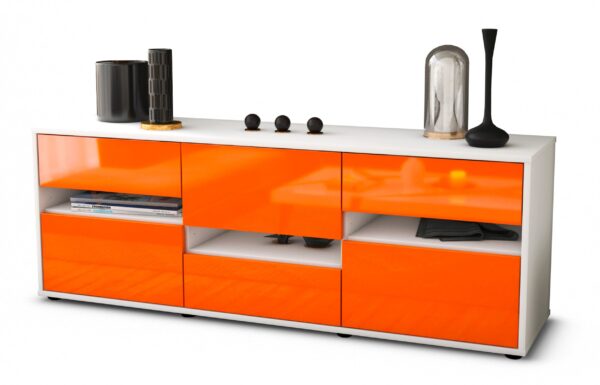 Lowboard Annalisa, Orange (136x49x35cm)