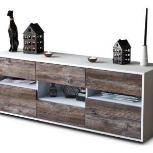 Lowboard Annamaria, Treibholz (136x49x35cm)