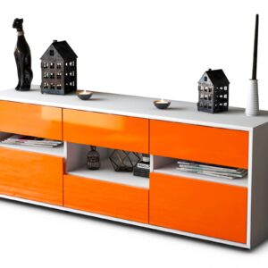 Lowboard Annamaria, Orange (136x49x35cm)