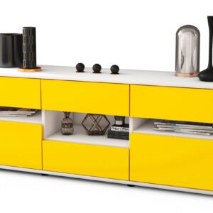 Lowboard Annamaria, Gelb (136x49x35cm)