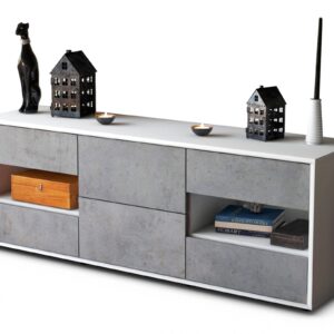Lowboard Anni, Beton (136x49x35cm)