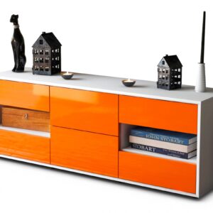 Lowboard Anni, Orange (136x49x35cm)