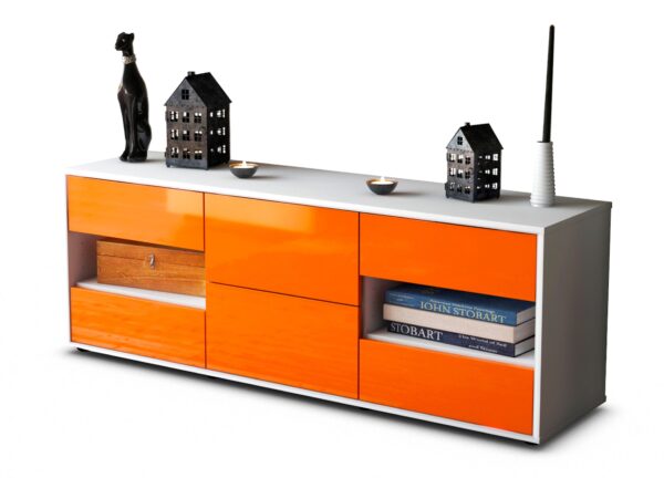 Lowboard Anni, Orange (136x49x35cm)