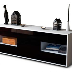 Lowboard Anni, Schwarz (136x49x35cm)