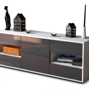 Lowboard Anni, Grau (136x49x35cm)