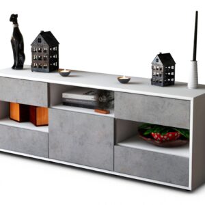 Lowboard Annina, Beton (136x49x35cm)