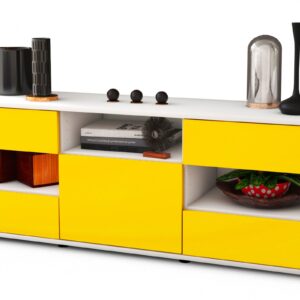 Lowboard Annina, Gelb (136x49x35cm)