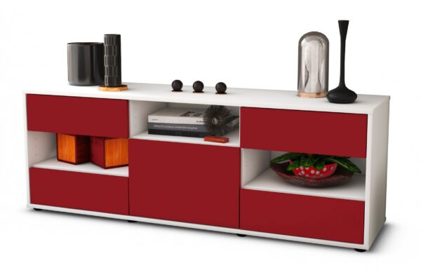 Lowboard Annina, Bordeaux (136x49x35cm)