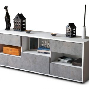 Lowboard Annunziata, Beton (136x49x35cm)