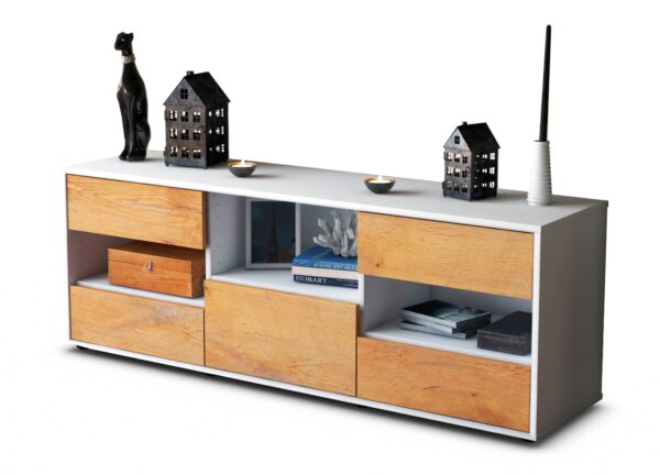 Lowboard Annunziata, Eiche (136x49x35cm)