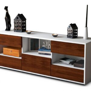 Lowboard Annunziata, Walnuss (136x49x35cm)