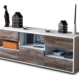 Lowboard Annunziata, Treibholz (136x49x35cm)