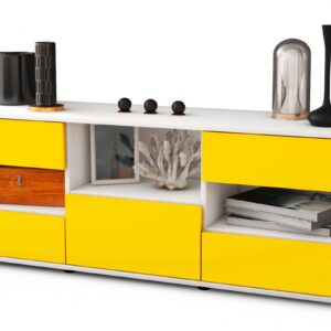 Lowboard Annunziata, Gelb (136x49x35cm)