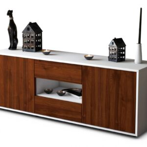 Lowboard Antonella, Walnuss (136x49x35cm)