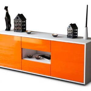 Lowboard Antonella, Orange (136x49x35cm)