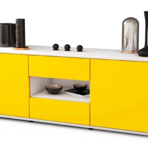 Lowboard Antonella, Gelb (136x49x35cm)