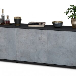 Lowboard Allegra, Beton (136x49x35cm)