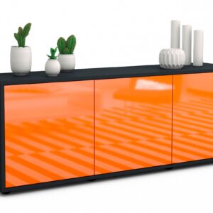 Lowboard Allegra, Orange (136x49x35cm)