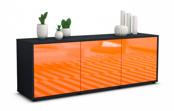Lowboard Allegra, Orange (136x49x35cm)