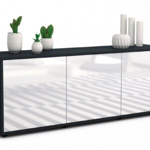 Lowboard Allegra, Weiß (136x49x35cm)