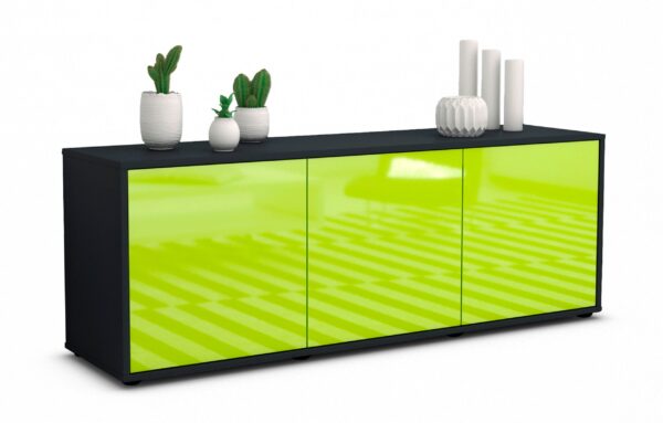 Lowboard Allegra, Grün (136x49x35cm)
