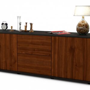 Lowboard Alma, Walnuss (136x49x35cm)