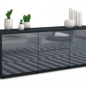 Lowboard Alma, Grau (136x49x35cm)