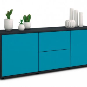 Lowboard Alma, Türkis (136x49x35cm)