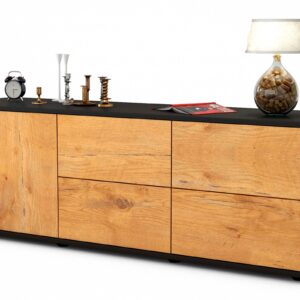 Lowboard Aloisia, Eiche (136x49x35cm)