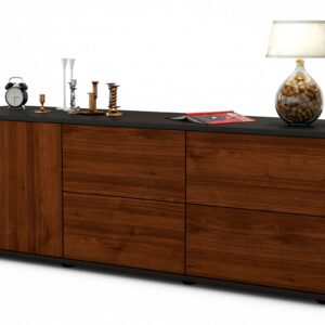 Lowboard Aloisia, Walnuss (136x49x35cm)