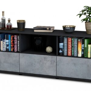 Lowboard Amalia, Beton (136x49x35cm)
